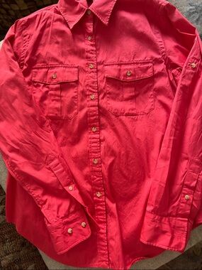 Ralph Lauren Hot Pink Button-Front Shirt